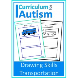Transportation Drawing Skills Sheets